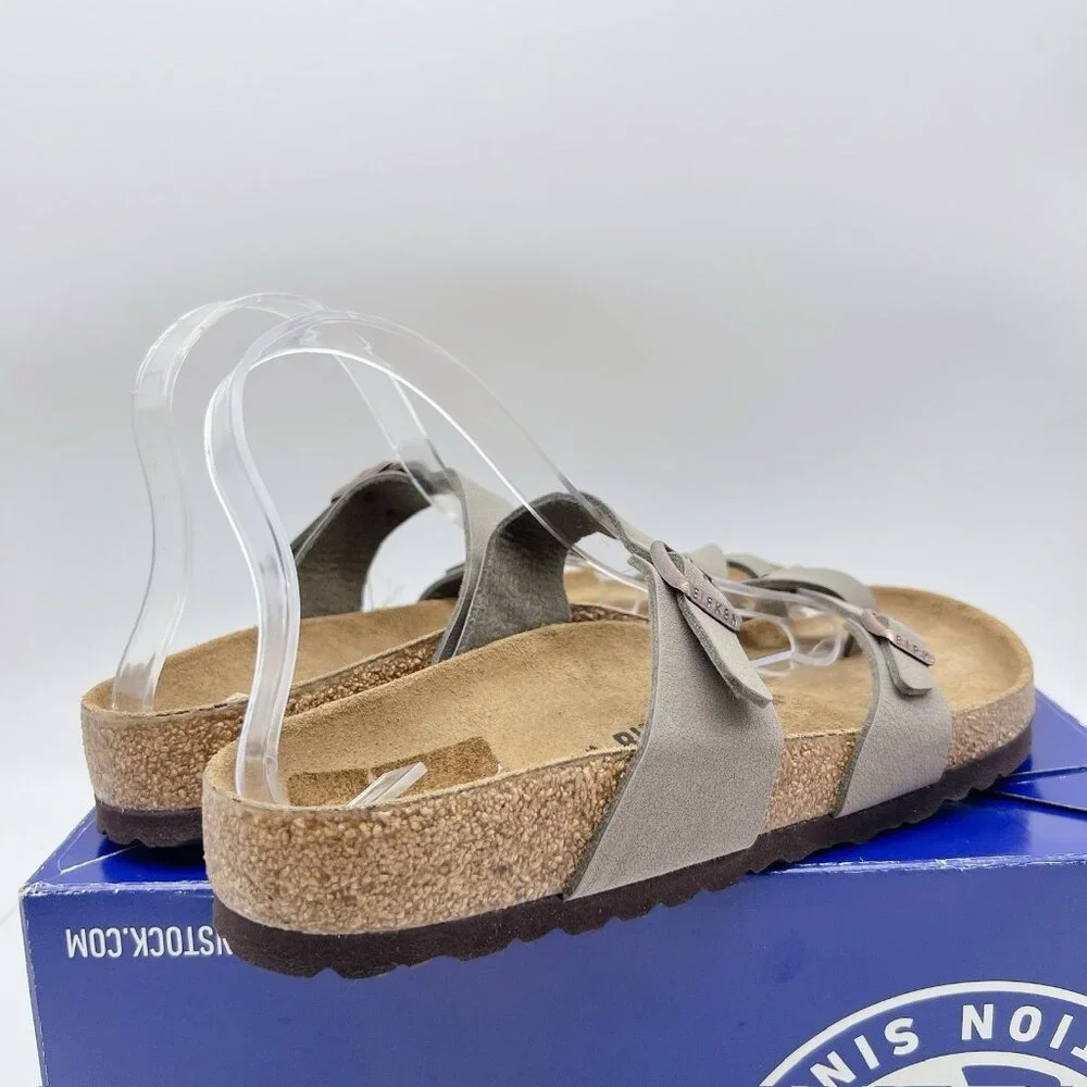 Birkenstock Mayari Birko-Flor Sandals Stone Birkibuc Mens EU 42 US 9- 9.5 R - Picture 6 of 12